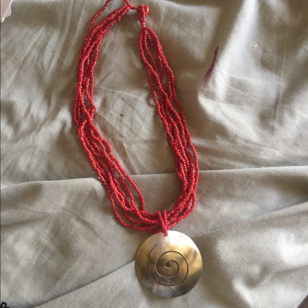Hand beaded necklace